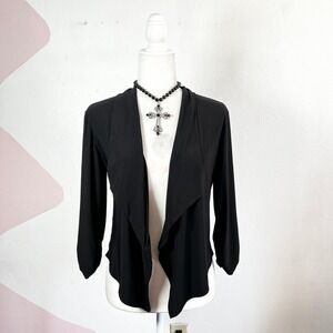 Vintage Black Bolero Cardigan Sz‎ Medium Y2K 2000s 90s Victorian Gothic